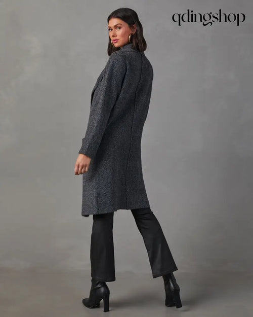 Alexia Pocketed Duster Cardigan - Cardigan