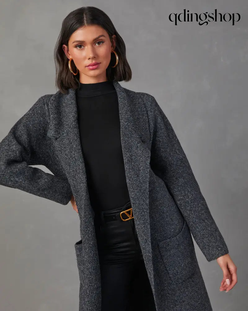 Alexia Pocketed Duster Cardigan - Cardigan