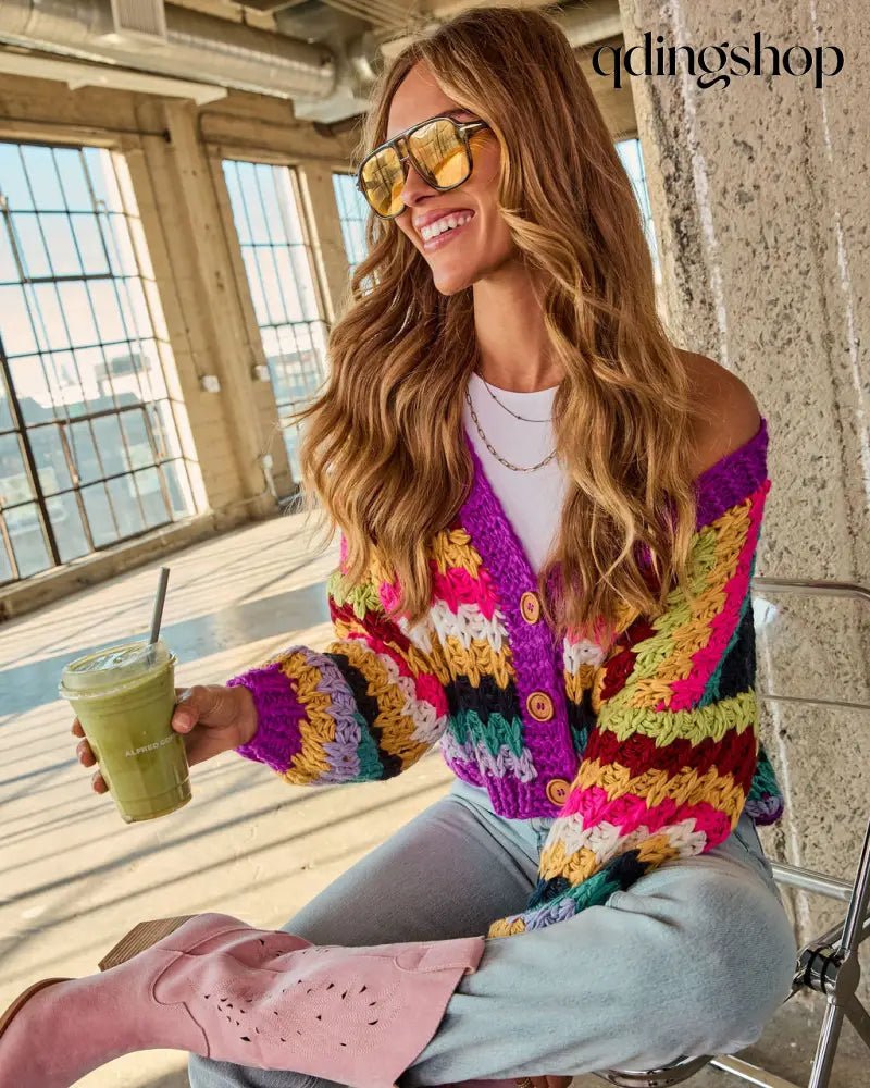 Happy Trails Crochet Cardigan - Cardigan