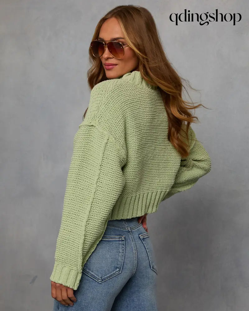 Mood Lift Turtleneck Sweater - Long Sleeve Sweater