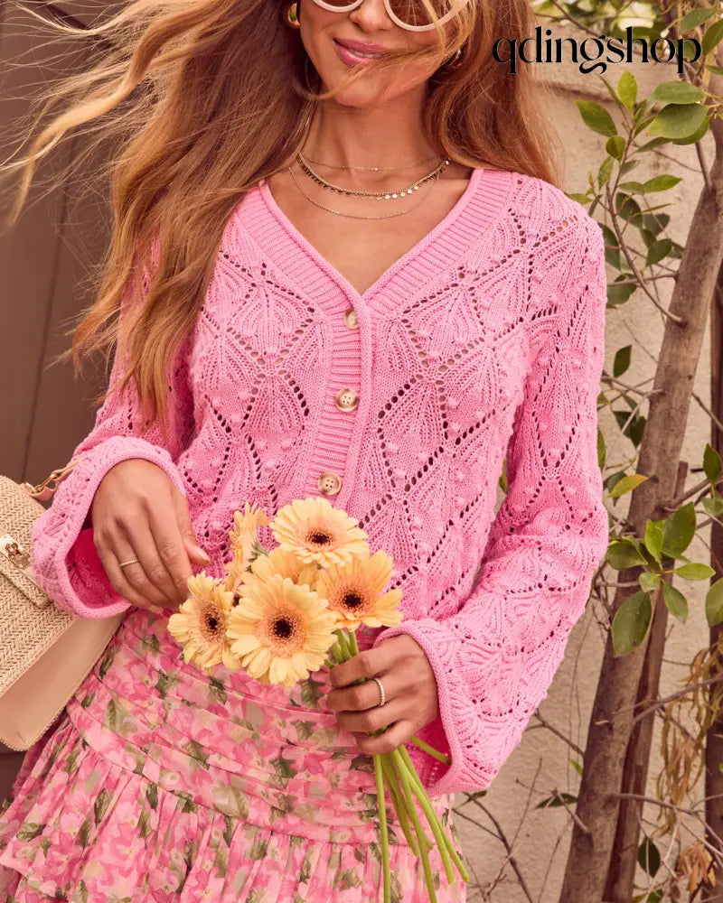 Natalie Light Gauge Cardigan - Cardigan
