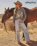 Stable Standard Horse Motif Sweater - Long Sleeve Sweater
