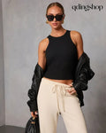 Veneta Ribbed Tank Top - Sleeveless Top